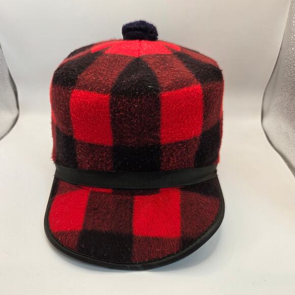 Buffalo Plaid Winter Hat and Mitten Lot 4 Adult OSFM Target Trapper Set - Picture 7 of 16